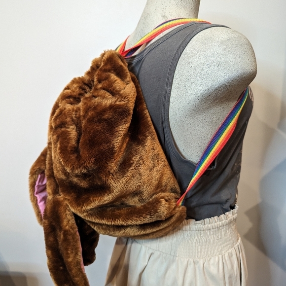 Vintage Brown Wrinkles dog back pack from the late 1970's - Picture 12 of 17